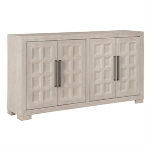 Pemberly Row 66&quot Sideboard Buffet Console with 4 Doors & Shelves in Tawny Brown