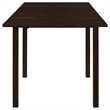 Pemberly Row 4Pc Dining Set w/ Drop Leaf Table & 3 Lattice Style Chairs in Brown