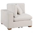 Pemberly Row 6 Piece Modular Sectional Sofa with Ottoman and 3 Pillows in Ivory