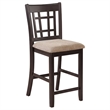 Pemberly Row 5 Piece Counter Height Dining Set with Expandable Leaf in Brown