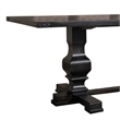Pemberly Row Rectangular Dining Table with Double Pedestal in Vintage Black