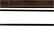 Pemberly Row Industrial Writing Desk with Lift Top and USB Port in Brown
