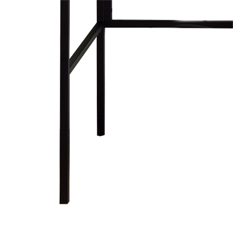 pemberly row industrial writing desk with lift top and usb port in brown
