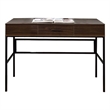 Pemberly Row Industrial Writing Desk with Lift Top and USB Port in Brown