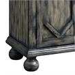 Pemberly Row Console Table with 4 Doors and Bracket Feet in Rustic Gray