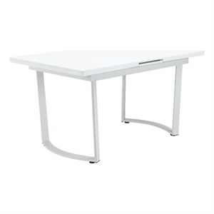 Pemberly Row 72&quot Rectangular Dining Table with 12&quot Leaf Extension in White