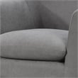 Pemberly Row 32 Inch Modern Accent Chair with Pillow Top Seat in Light Gray