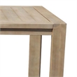 Pemberly Row 70 Inch Outdoor Dining Table with Plank Top in Natural Brown