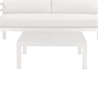 Pemberly Row 4 Piece Aluminum Outdoor Sofa Set with Fabric Cushions in White