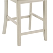 Pemberly Row 2Pc Counter Height Chairs with Saddle Back in Antique White & Brown