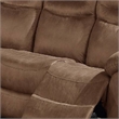 Pemberly Row 86 Inch Power Reclining Sofa with Pull Tab in Brown Leather
