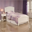 Pemberly Row Full Bed with Arched Headboard and Carved Accents in White