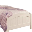 Pemberly Row Full Bed with Arched Headboard and Carved Accents in White