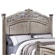 Pemberly Row California King Bed with Leaf Carvings & Scroll Molding in Gold