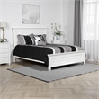 Pemberly Row Queen Size Bed with Classic Panel Design & Molded Details in White