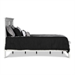 Pemberly Row Queen Size Bed with Classic Panel Design & Molded Details in White