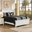 Pemberly Row Full Bed with Classic Panel Design and Molded Trim in White