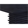 Pemberly Row 66 Inch Dining Table with Richly Textured Pedestal Base in Black