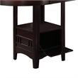 Pemberly Row to Oval Counter Height Table w/ Storage Compartment in Oak & Brown