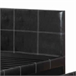 Pemberly Row Twin Bed with Trundle and Tufted Headboard in Espresso Faux Leather