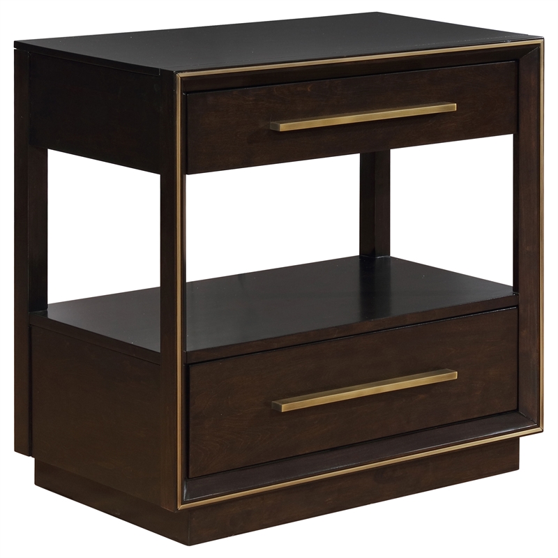 Pemberly Row 4Pc Queen Bedroom Set with Storage Footboard & Fluted Drawers