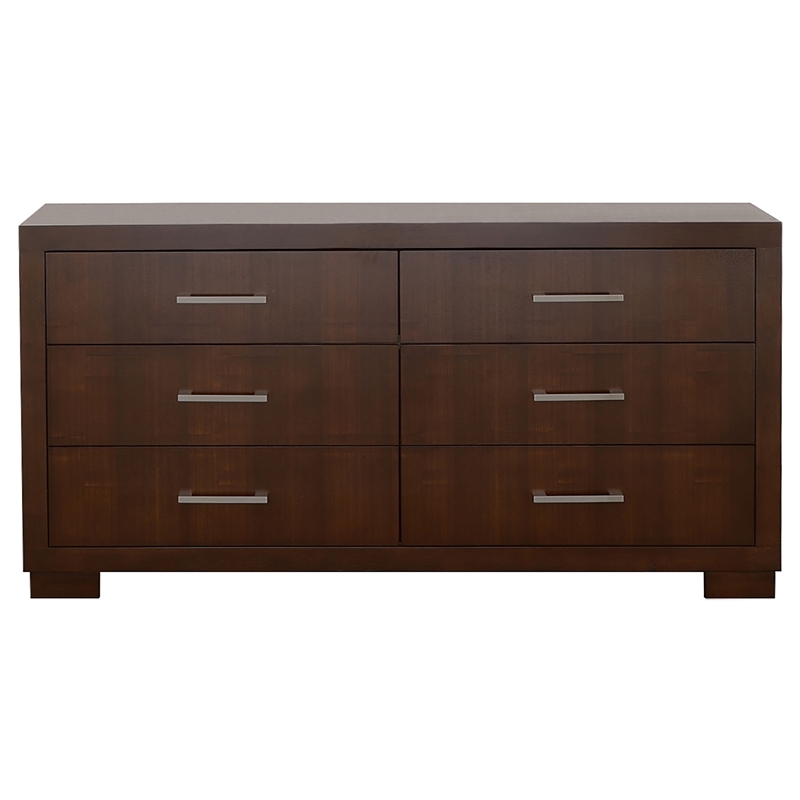 Pemberly Row 4 Piece Queen Bedroom Set with LED Underlight in Dark Brown Finish