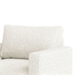 Pemberly Row Accent Chair with Bench Seat and Track Arms in Off White Boucle