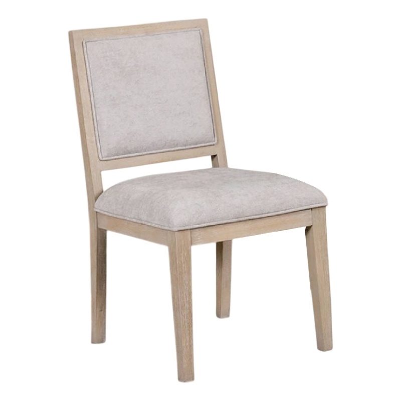 Pemberly Row Dining Side Chair Set of 2 Rustic Panel Design in Tawny Brown Wood
