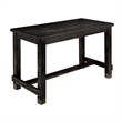Pemberly Row 5 Piece Counter Height Table and Chair Set in Ivory Black