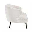 Pemberly Row Accent Chair in Soft Beige Boucle Curved Barrel Back