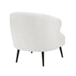 Pemberly Row Accent Chair in Soft Beige Boucle Curved Barrel Back