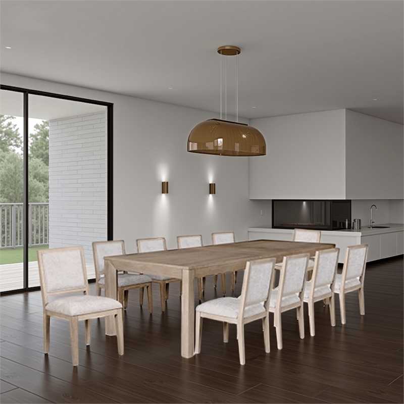Pemberly Row 7 Piece Dining Table Set 94 to 118