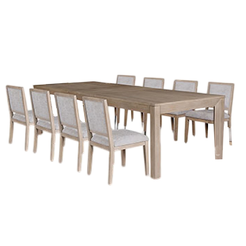 Pemberly Row 9 Piece Dining Table Set 94 to 118