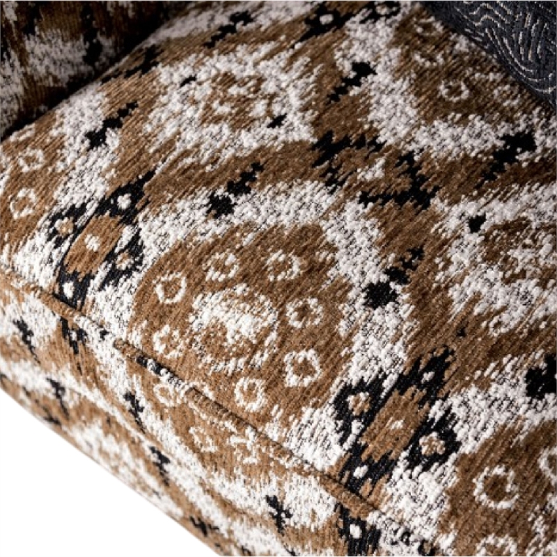 Pemberly Row Accent Club Chair Accent Throw Pillow in Brown Greige Polyester