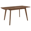 Pemberly Row 6 Piece Extendable Dining Table Bench 4 Chairs in Walnut Brown Gray