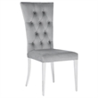 Pemberly Row 5 Piece Dining Table Set Modern Gray Faux Marble Top 4 Side Chairs