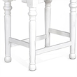 Pemberly Row Counter Height Stool Set of 2 in White and Dark Brown Wood