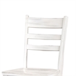 Pemberly Row Dining Chair Set of 2 with Ladderback Design in Off White