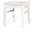 Pemberly Row Dining Chair Set of 2 with Ladderback Design in Off White