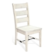 Pemberly Row Dining Chair Set of 2 Ladderback with Turnbuckle in Off White