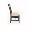 Pemberly Row Side Dining Chair Set of 2 with Metal Turnbuckle in Black