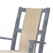 Pemberly Row Rocking Chair with Cushion Seat and Back in Blue Mindy Wood