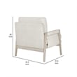 Pemberly Row Accent Armchair with Removable Cushion Cover in Soft Ivory