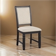 Pemberly Row 24 Inch Side Dining Chairs Set of 2 with Cushioned Curved Back