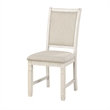 Pemberly Row 24 Inch Side Dining Chairs Set of 2 with Curved Back Cushioned