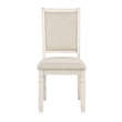 Pemberly Row 24 Inch Side Dining Chairs Set of 2 with Curved Back Cushioned