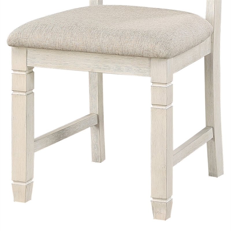 Pemberly Row 24 Inch Side Dining Chairs Set of 2 with Curved Back Cushioned