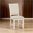 Pemberly Row 24 Inch Side Dining Chairs Set of 2 with Curved Back Cushioned