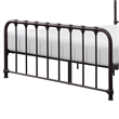 Pemberly Row Twin Size Metal Bed Bronze Spindle Design Heavy Duty Slat Support