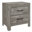Pemberly Row 4 Piece King Size Bedroom Set in Rustic Gray Panel Detailing
